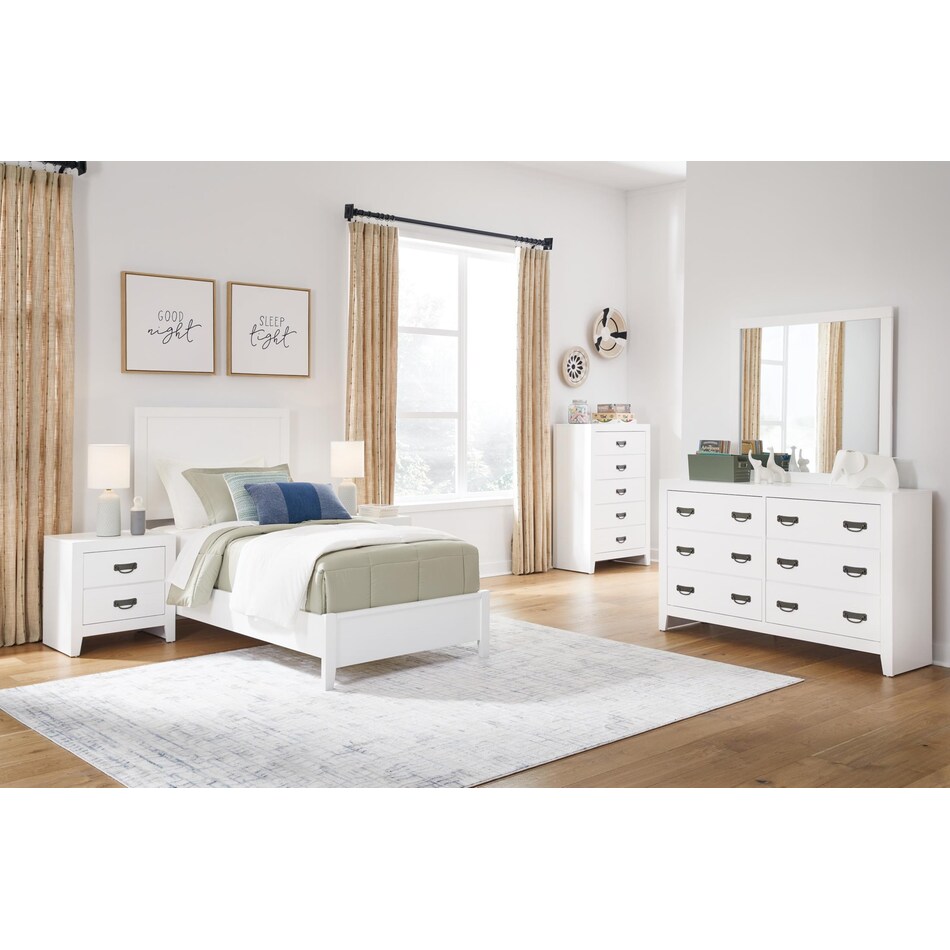 binterglen white nightstand   
