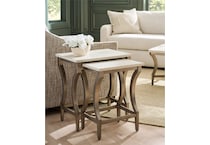 birchaven white end table   