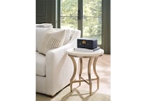 birchaven white end table   