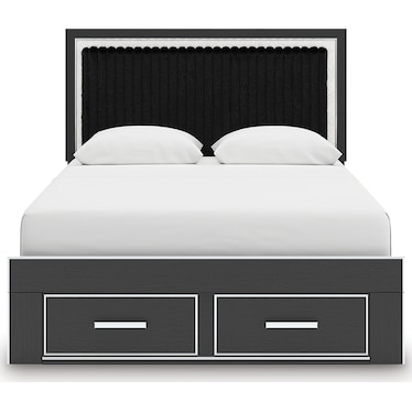 BIRMONTON UPHOLSTERED PANEL STORAGE BED