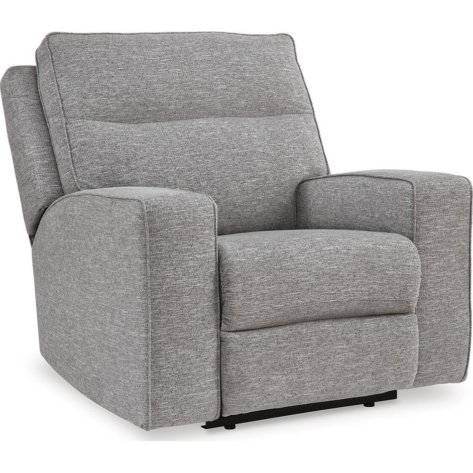 biscoe pewter power recliner   