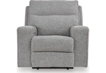 biscoe pewter power recliner   