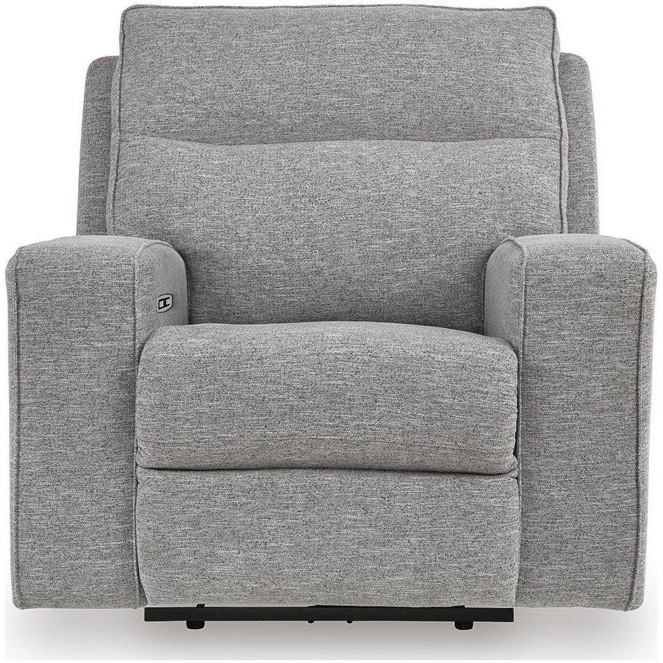biscoe pewter power recliner   