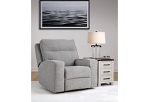 biscoe pewter power recliner   