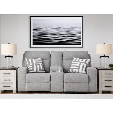 BISCOE POWER RECLINING LOVESEAT WITH CONSOLE
