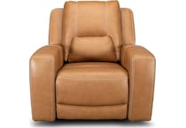 bison brown leathe rpower recliner   