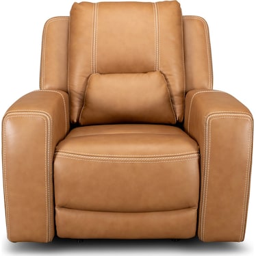 BISON LEATHER POWER RECLINER