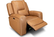 bison brown leathe rpower recliner   