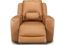 bison brown leathe rpower recliner   