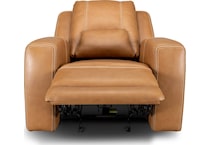 bison brown leathe rpower recliner   
