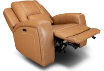 bison brown leathe rpower recliner   