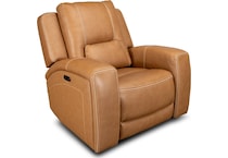 bison brown leathe rpower recliner   