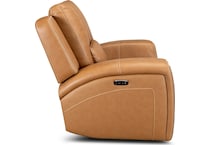bison brown leathe rpower recliner   