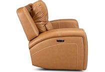 bison brown leathe rpower recliner   