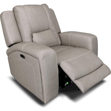 BISON LEATHER POWER RECLINER