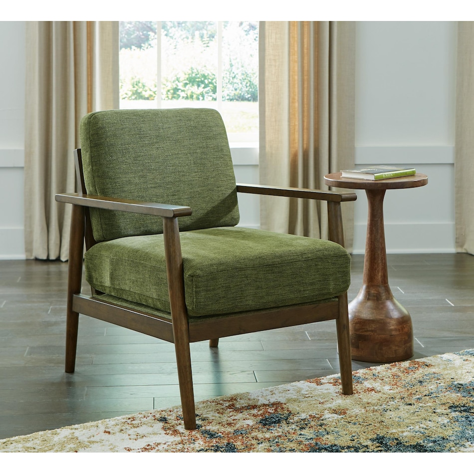 bixler olive accent chair   