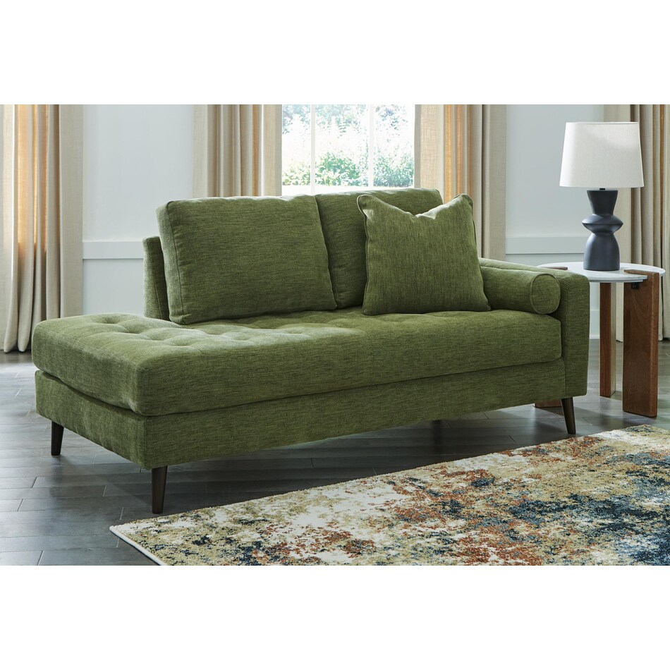 bixler olive chaise   
