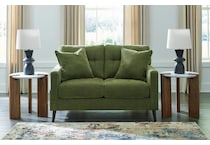 bixler olive loveseat   