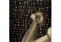 black and gold swatch  