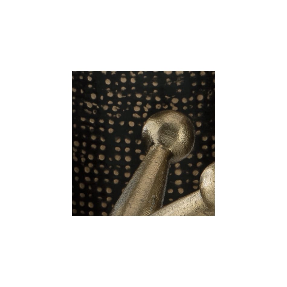black and gold swatch  
