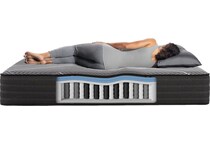 black bx class firm hybrid mattress full   