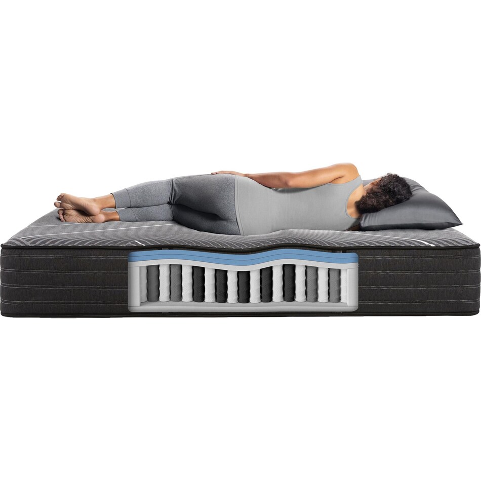 black bx class firm hybrid mattress full   