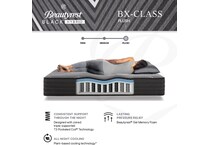 black bx class plush hybrid mattress cal king   