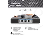 black bx class plush hybrid mattress queen   