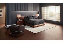 black cx hybrid plush mattress cal king   