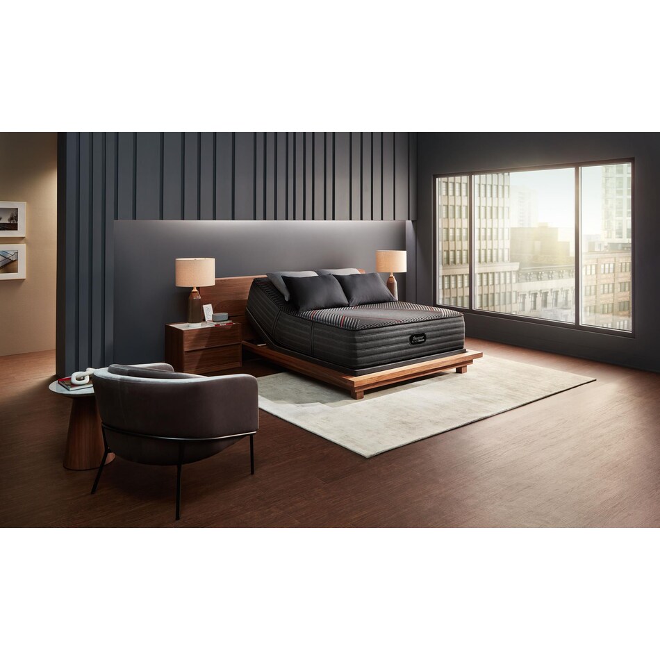 black cx hybrid plush mattress cal king   