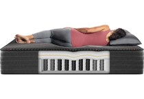 black cx hybrid plush mattress cal king   
