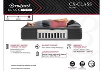 black cx hybrid plush mattress cal king   
