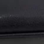 black faux leather swatch  