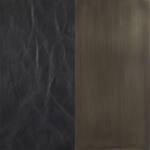 black faux leather swatch  