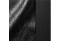 black faux leather swatch  