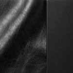 black faux leather swatch  