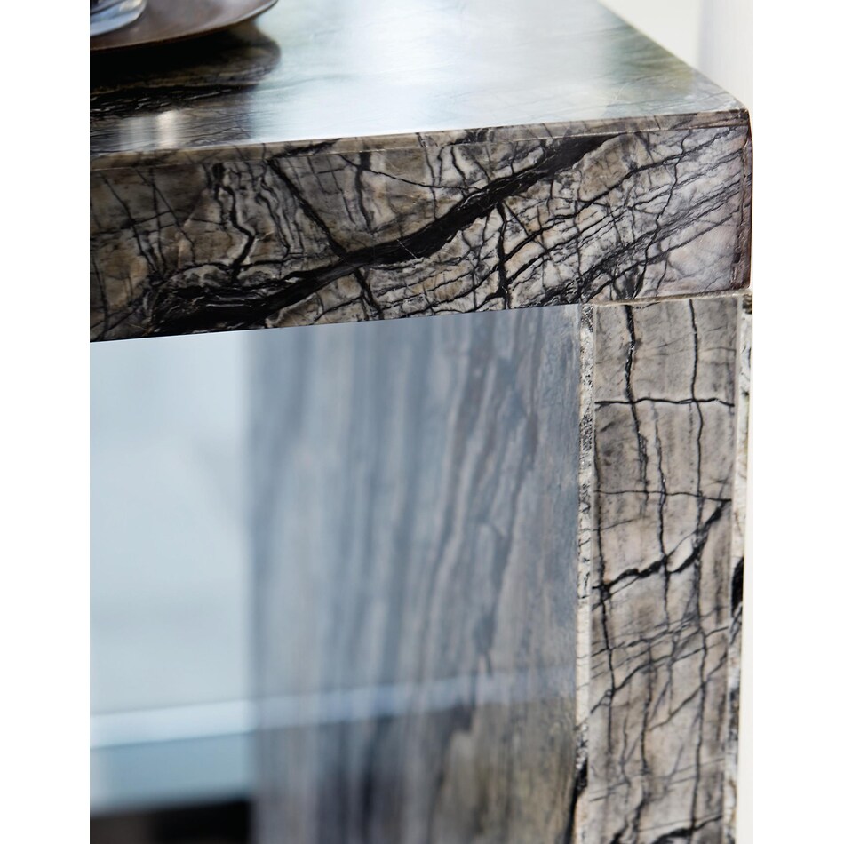 black forest marble   textured graphite metal package   