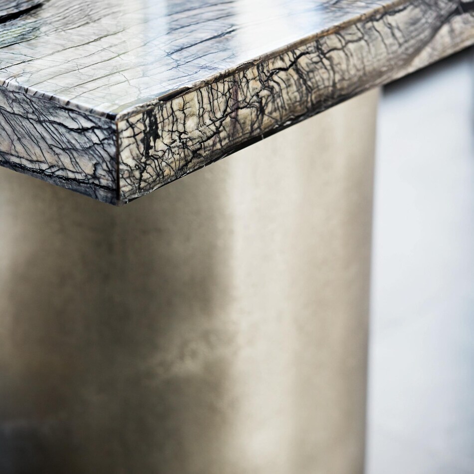 black forest marble   textured graphite metal package   