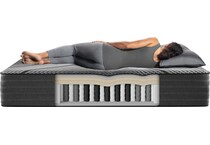 black lx hybrid medium mattress cal king   