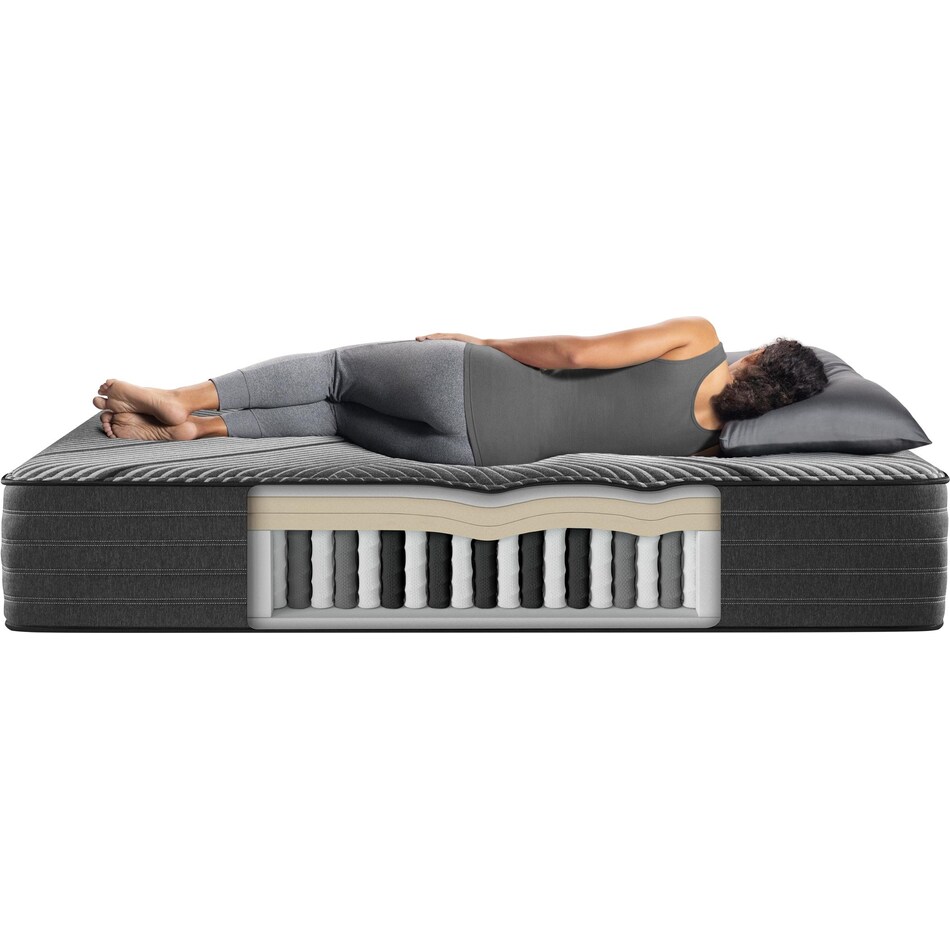 black lx hybrid medium mattress cal king   