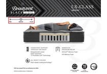 black lx hybrid medium mattress cal king   