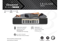 black lx hybrid medium mattress cal king   