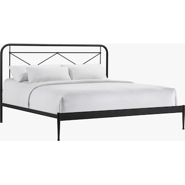 MONROW KING VINTAGE METAL BED