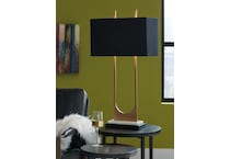 black table lamp   