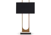 black table lamp   