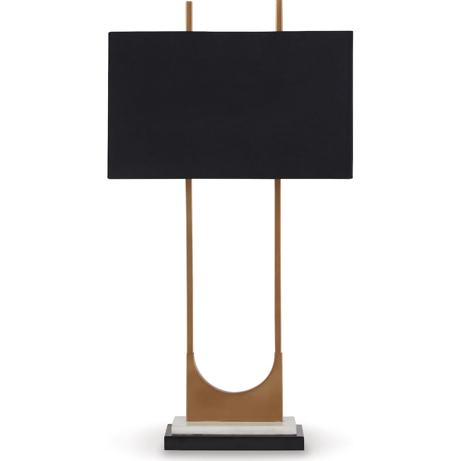 black table lamp   