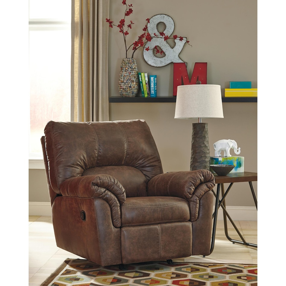 bladen brown recliner   