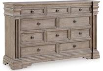 blairhurst light grayish brown dresser   