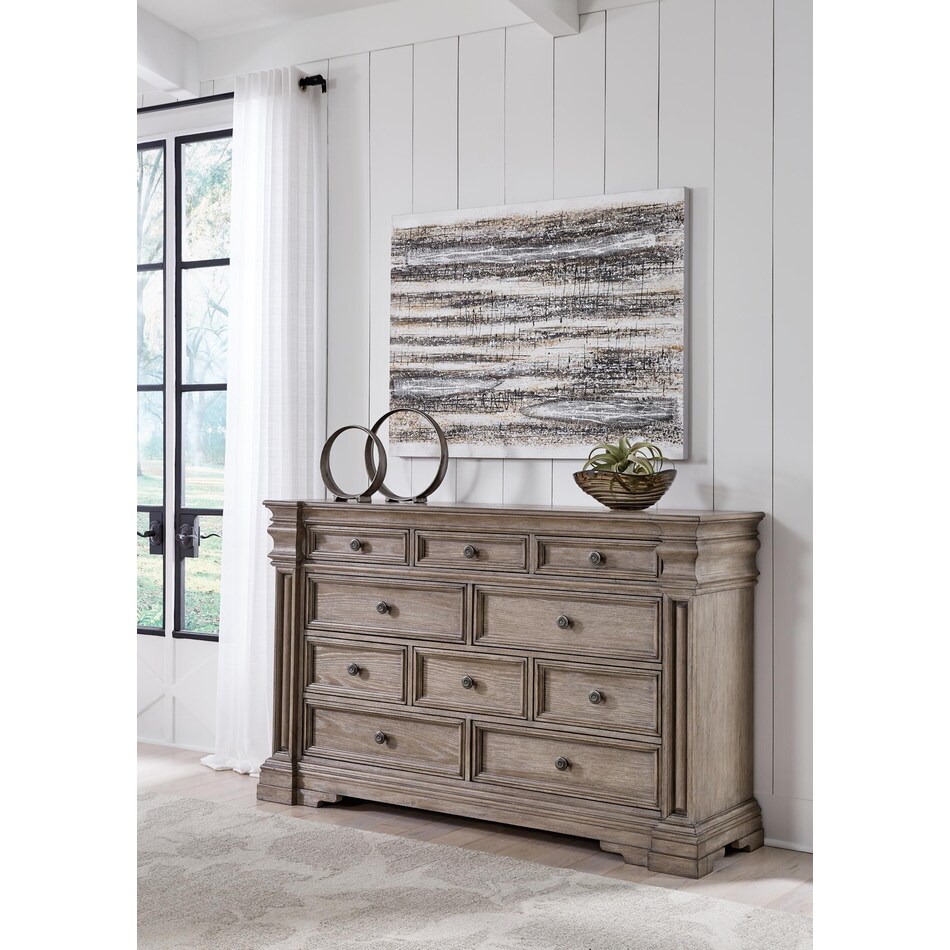 blairhurst light grayish brown dresser   