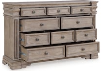 blairhurst light grayish brown dresser   